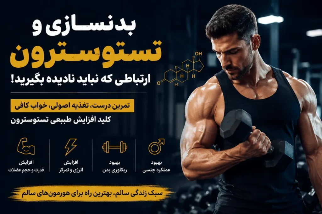 آیا بدنسازی واقعاً تستوسترون را بالا می‌برد؟ بررسی علمی