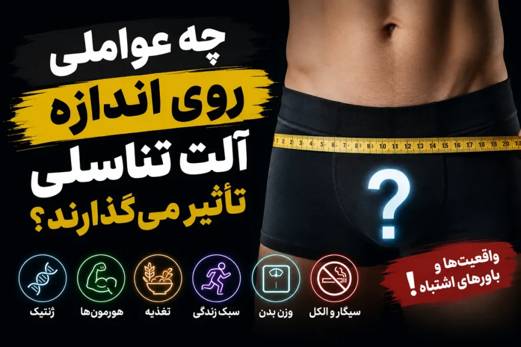 چه عواملی روی اندازه آلت تناسلی تأثیر می‌گذارند؟